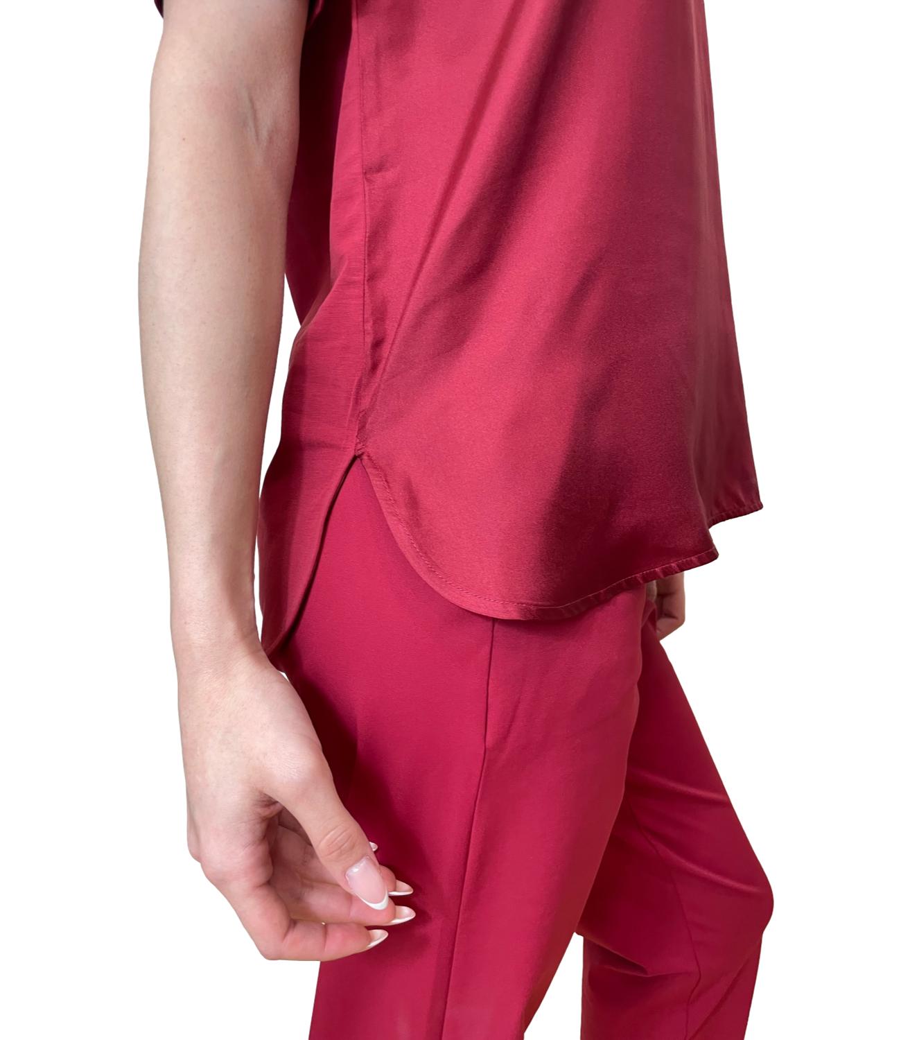 Red Mmlotre Cotton Knit Top