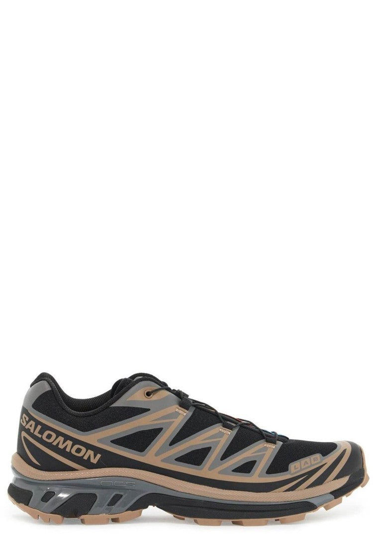 Geometric Overlay Sneakers with Quick-Pull Lace System