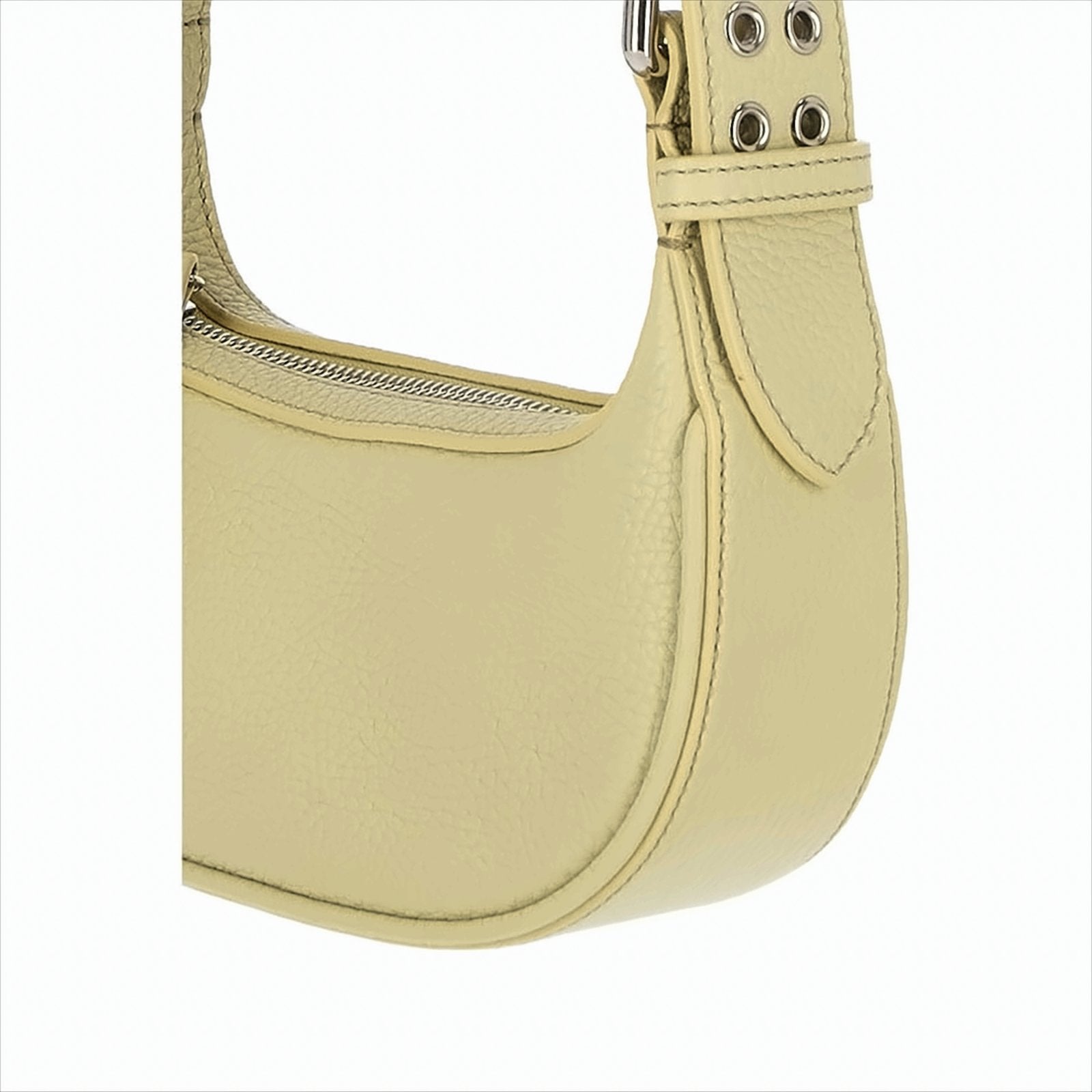 Structured Mini Tote Bag in Grained Leather