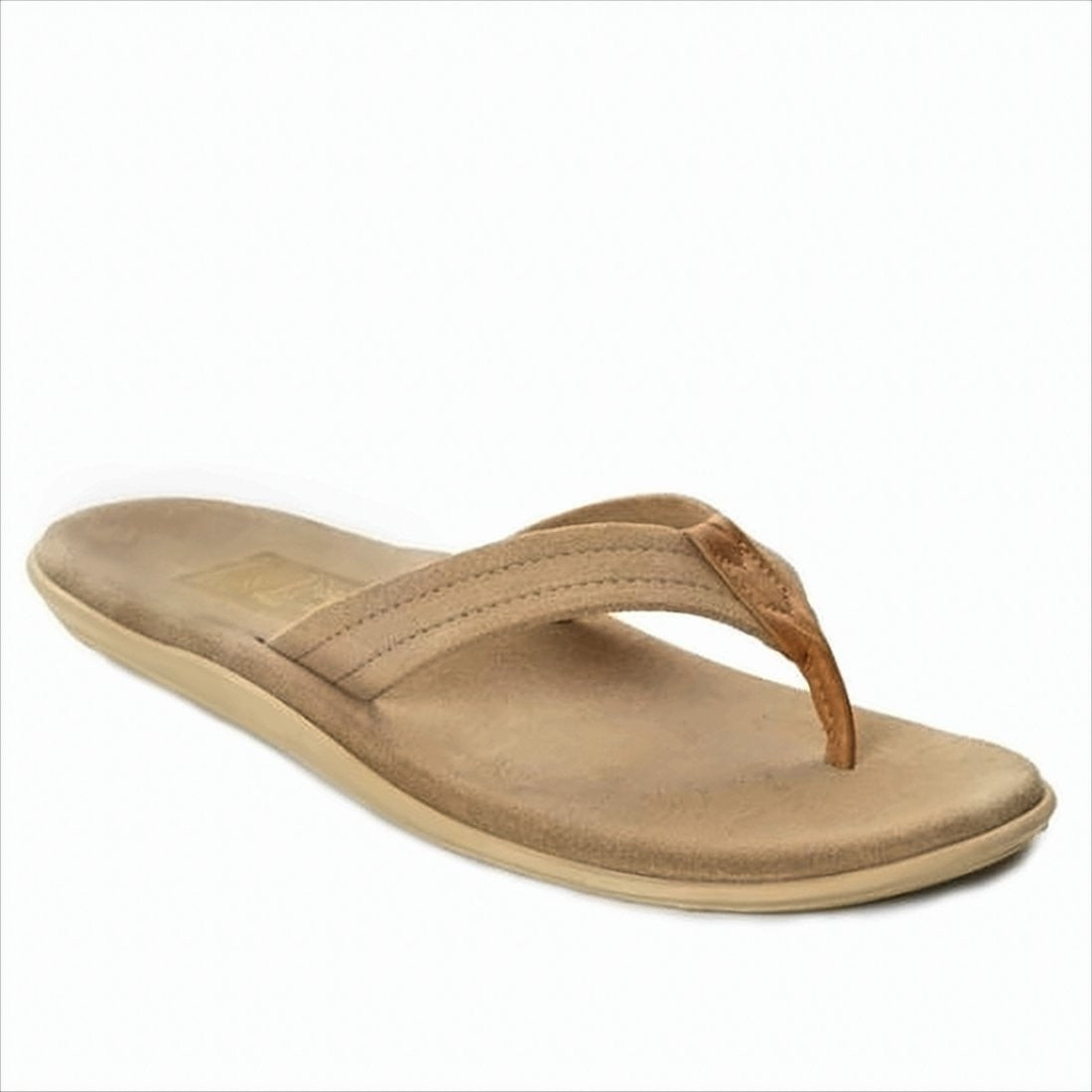 Suede Upper Slip-On Sandals with Cushioned Footbed