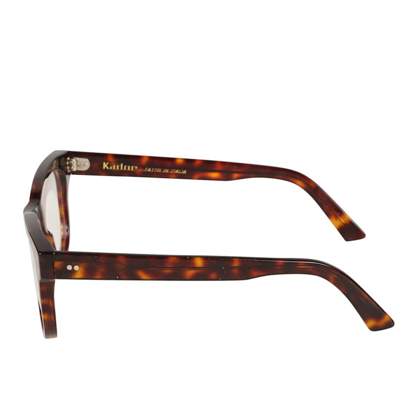 Keyman Square Frame Tortoiseshell Sunglasses with Metallic Rivet Details