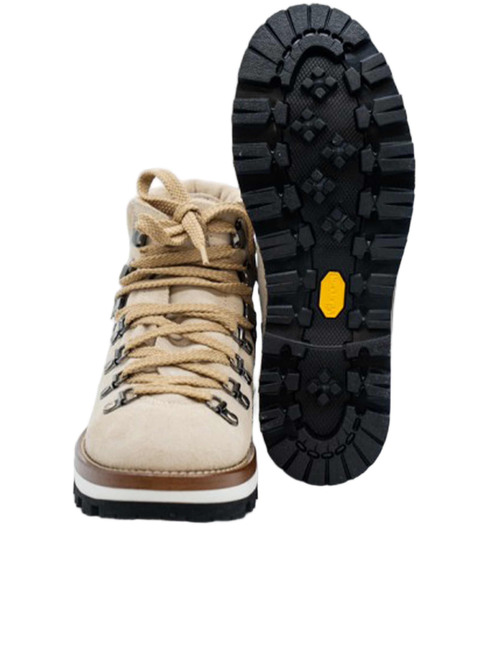 Beige Cortina Suede Ski Snow Boots