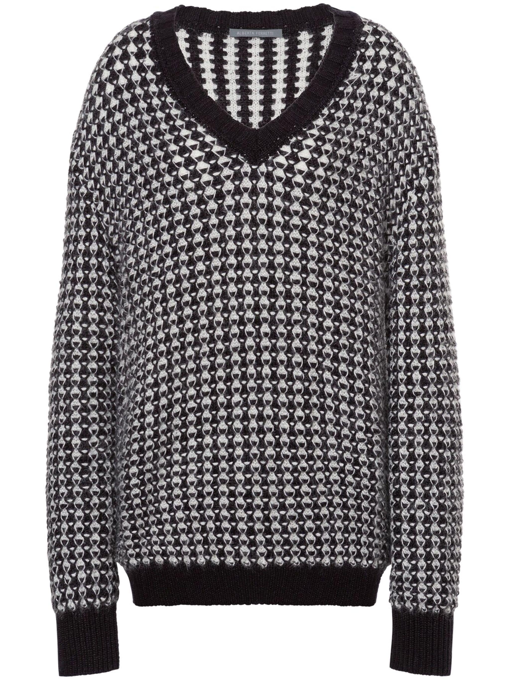 Neutral Oversized Mohair Blend Sweater