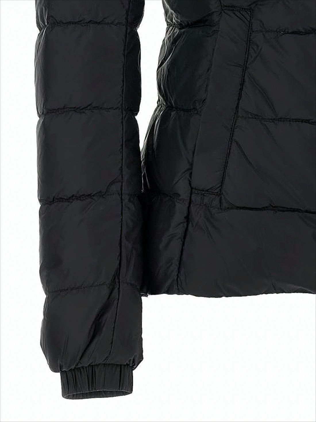 Quilted Padded Down Coat with Adjustable Collar