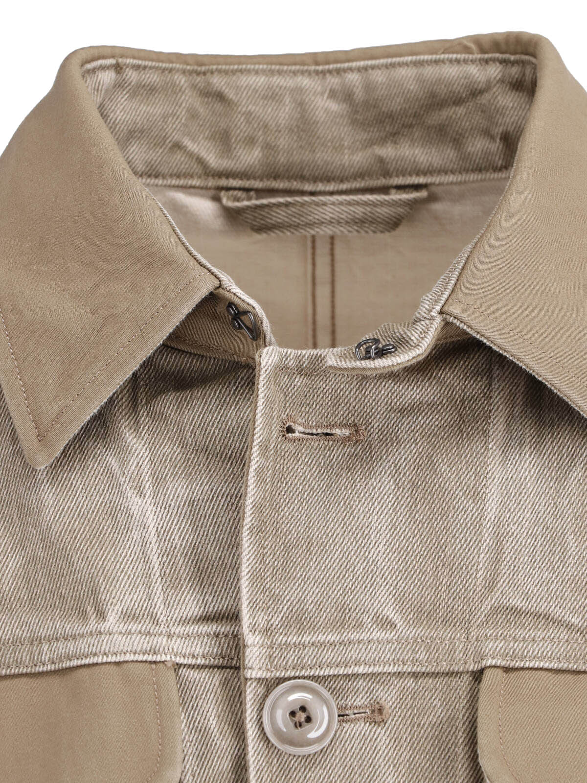 Green Battle Cropped Cotton Jacket
