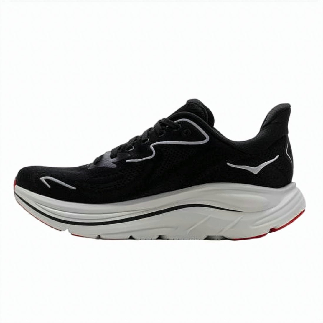 Streamlined Black Mesh Sneakers