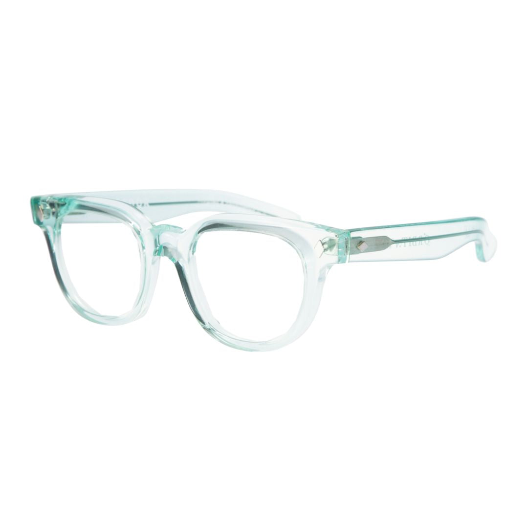 Orbit Translucent Mint Green Frame Sunglasses with Square Lenses