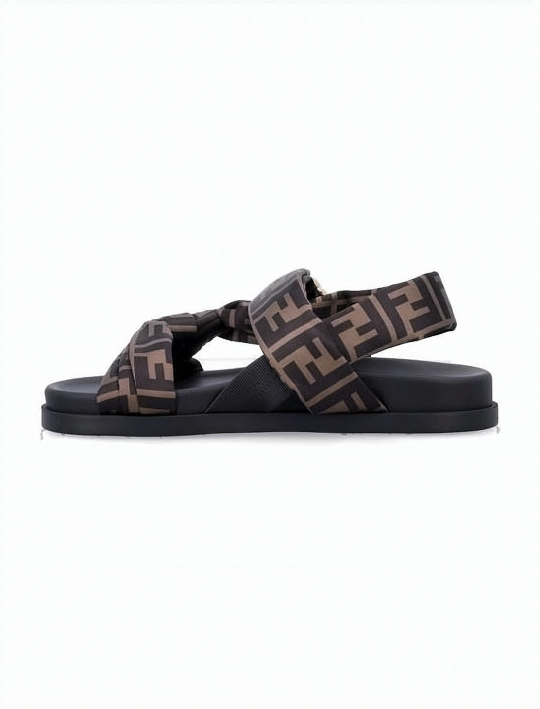 Monogram Pattern Sandal With Padded Straps