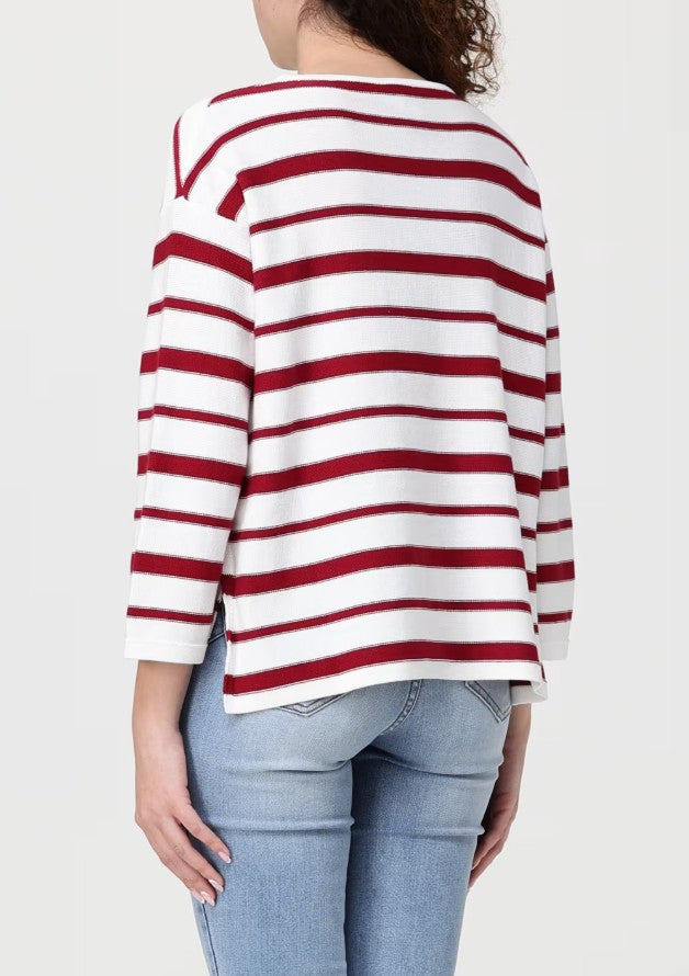 Crew Neck Sleeve Sweater