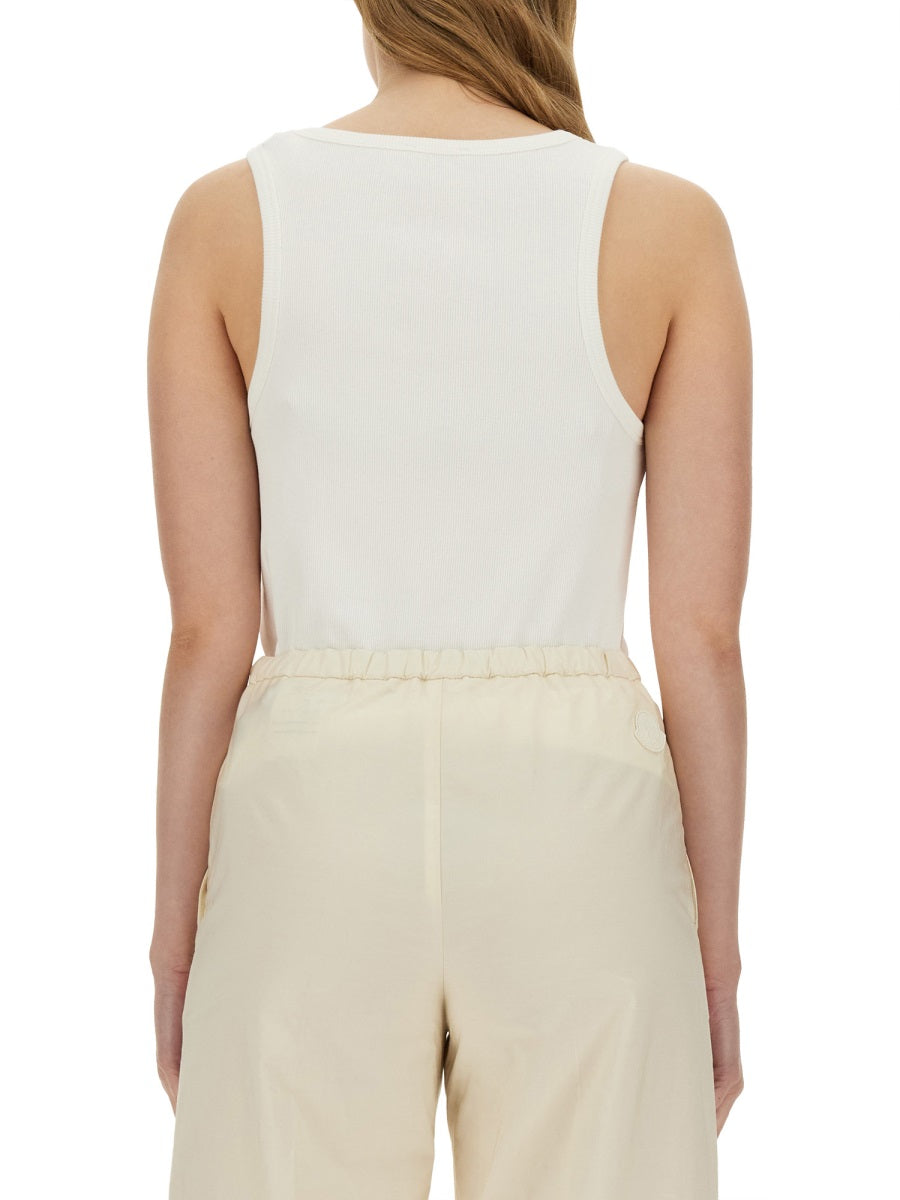 Sleek Slim Fit Top with Brand Logo