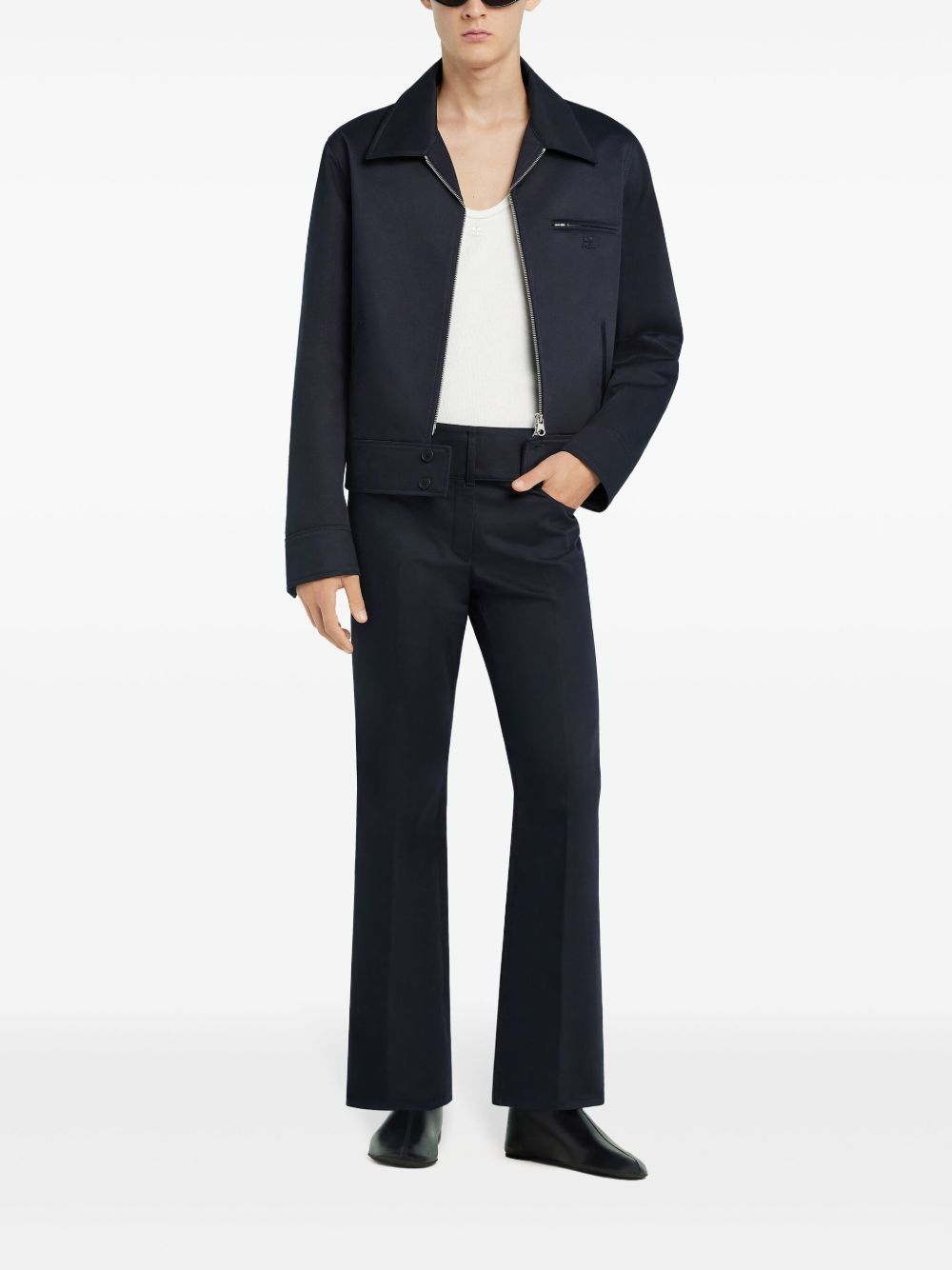 Navy Blue Casual Jacket
