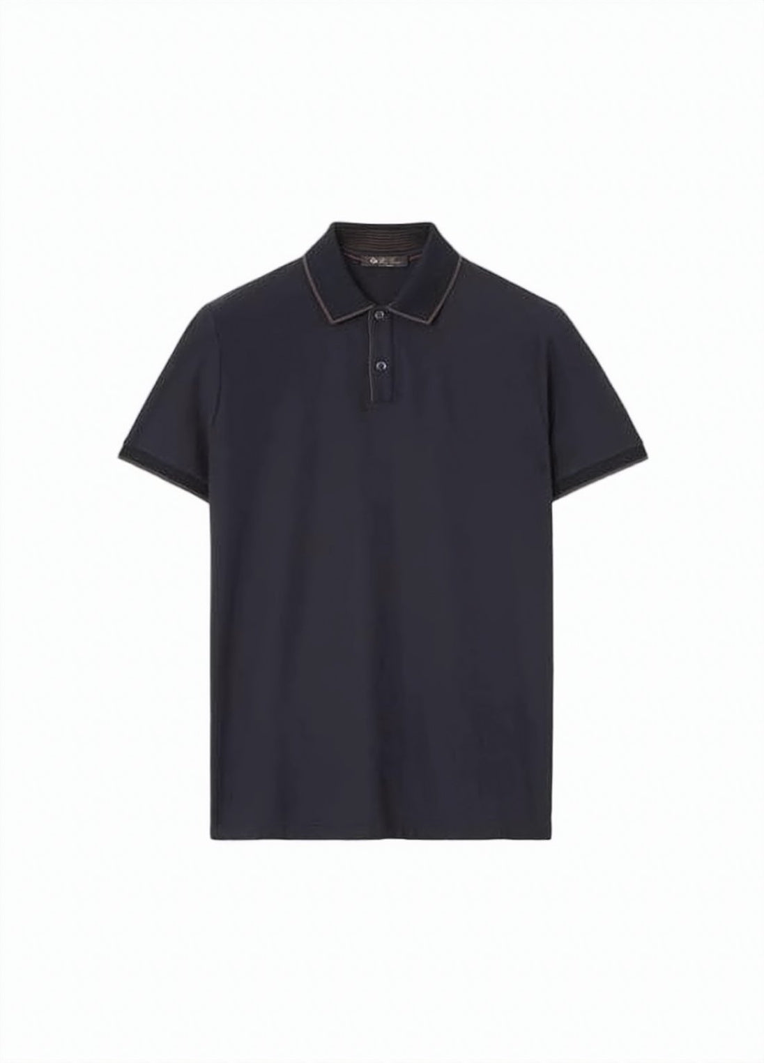Structured Collar Polo Shirt with Contrast Piping