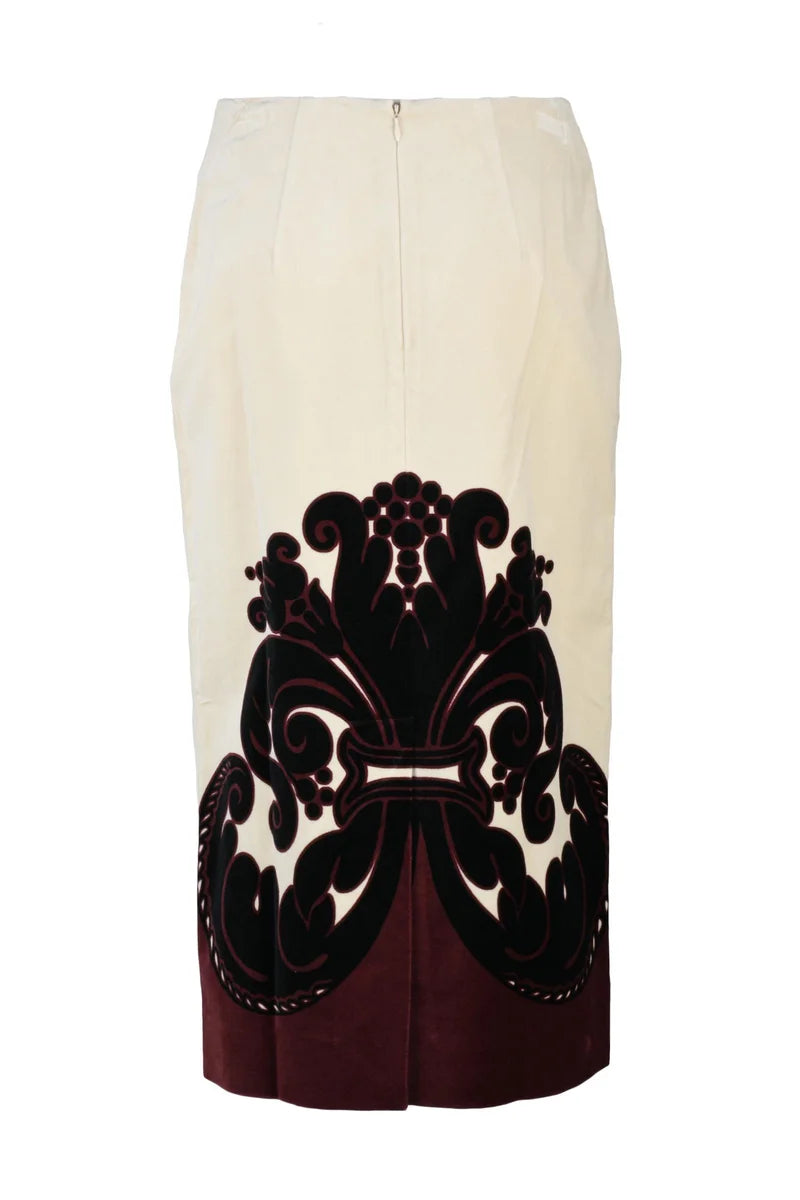 Velvet Skirt - Cream