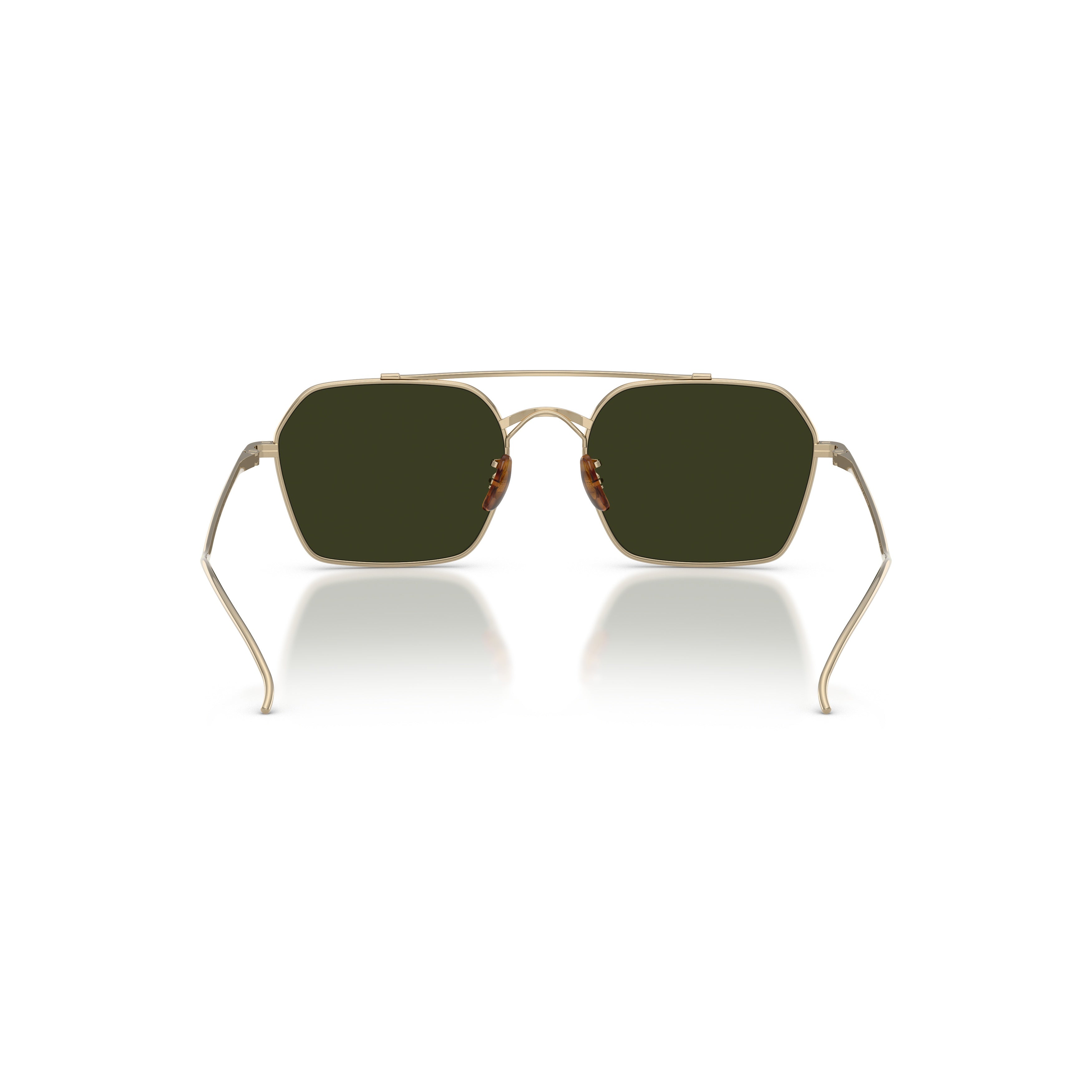 0ov1365st Rectangular Titanium Sunglasses with Double Bridge