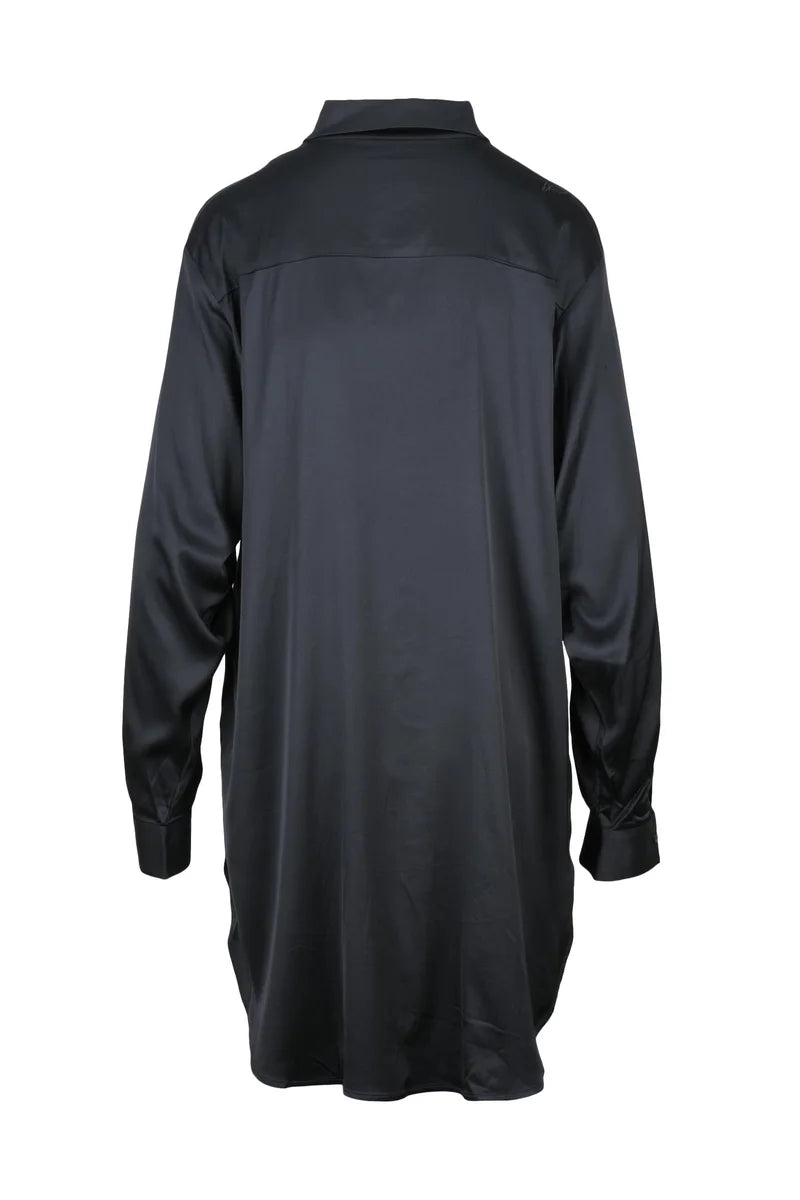Maxi Shirt Dress - Black