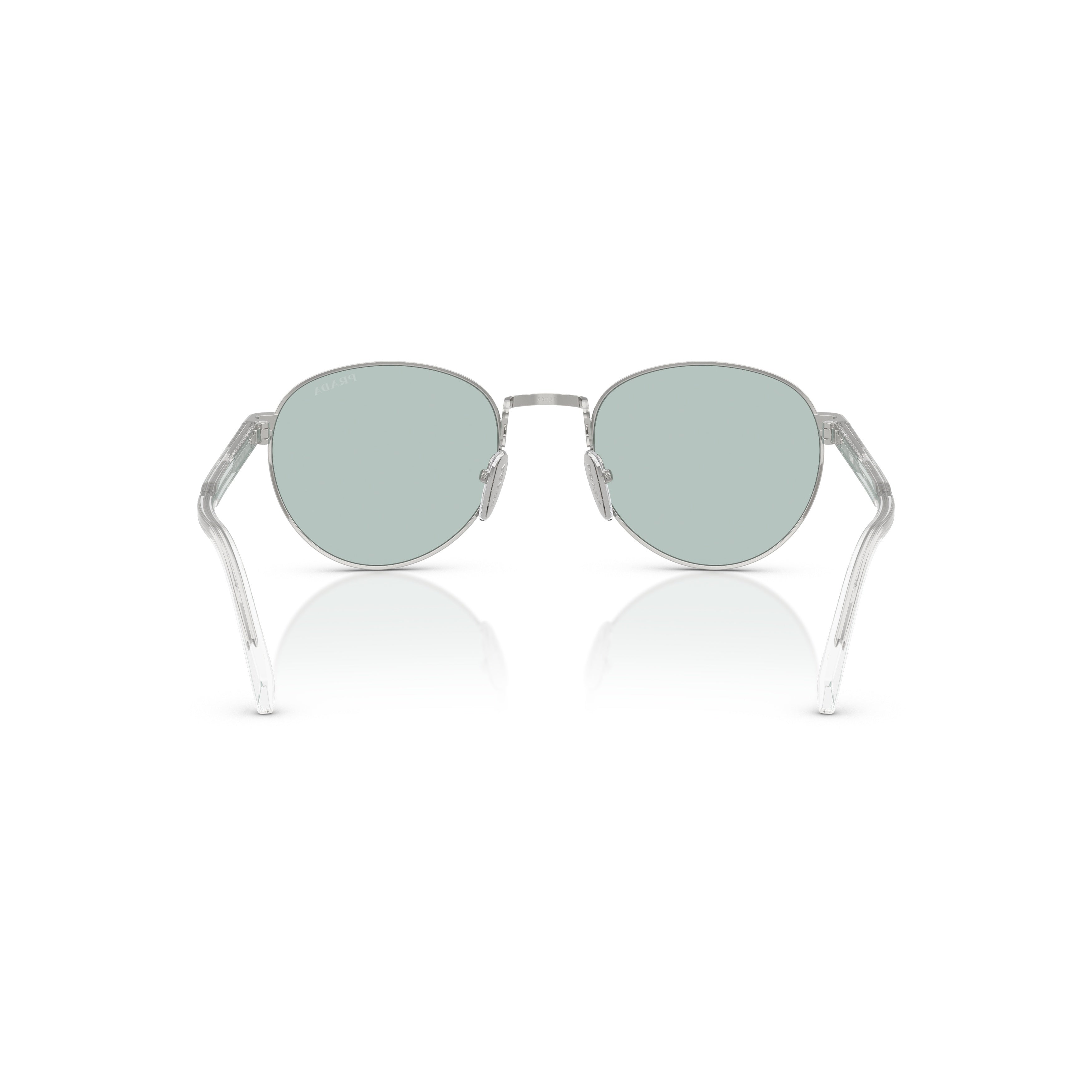 0pr B51s Polished Silver Metal Frame Sunglasses