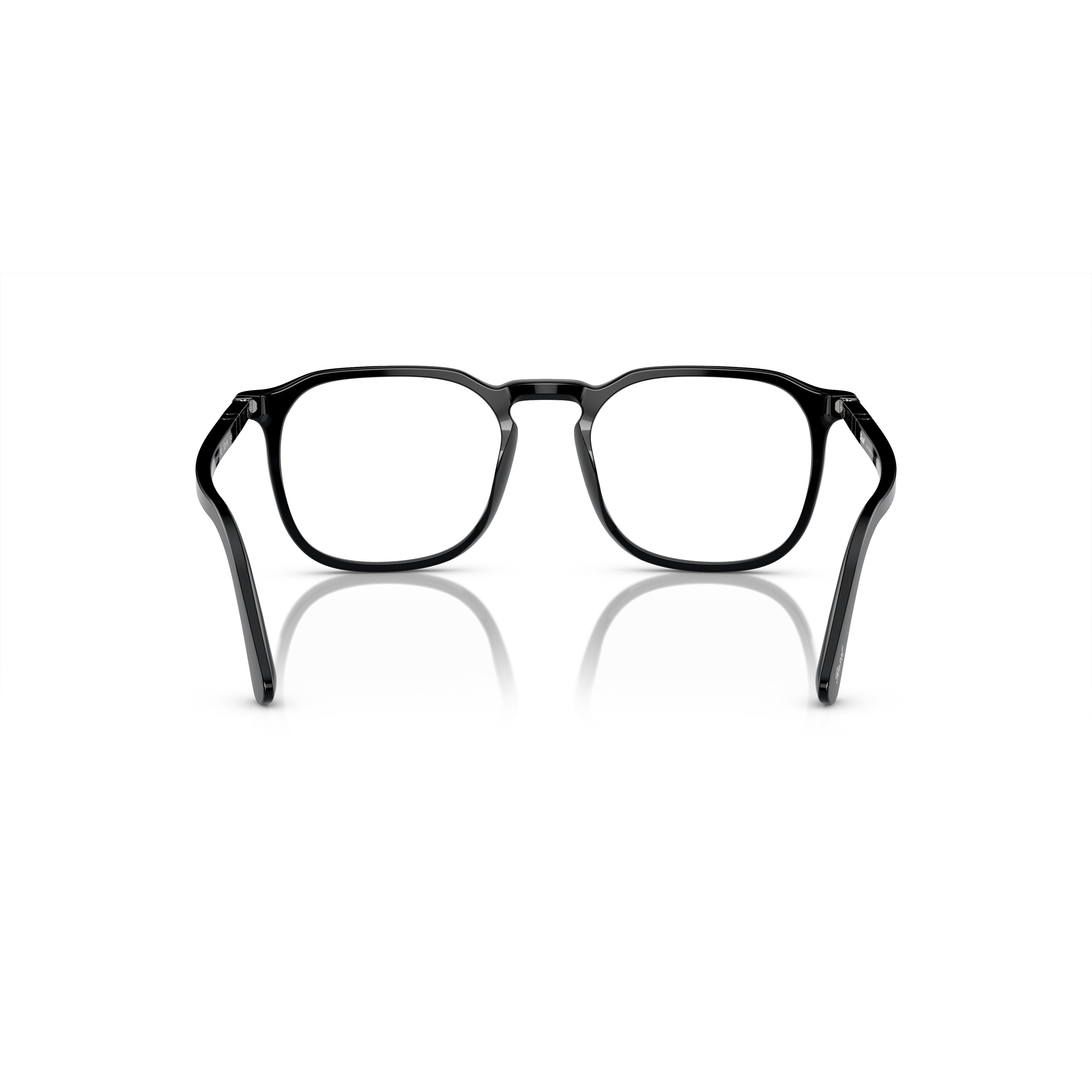 0po3337v Square Frame Eyeglasses with Arrow-Shaped Accents