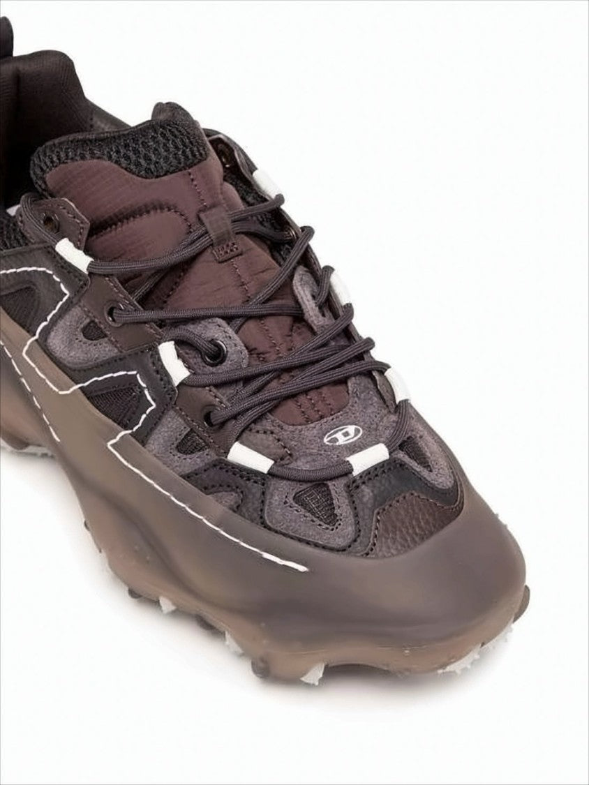 Futuristic Chunky Sole Black Sneakers