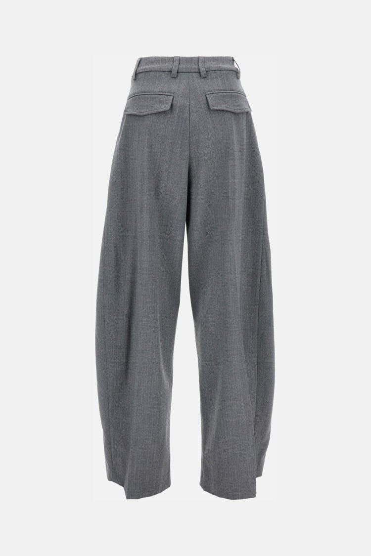 Wide Trousers With Elegant Pleats