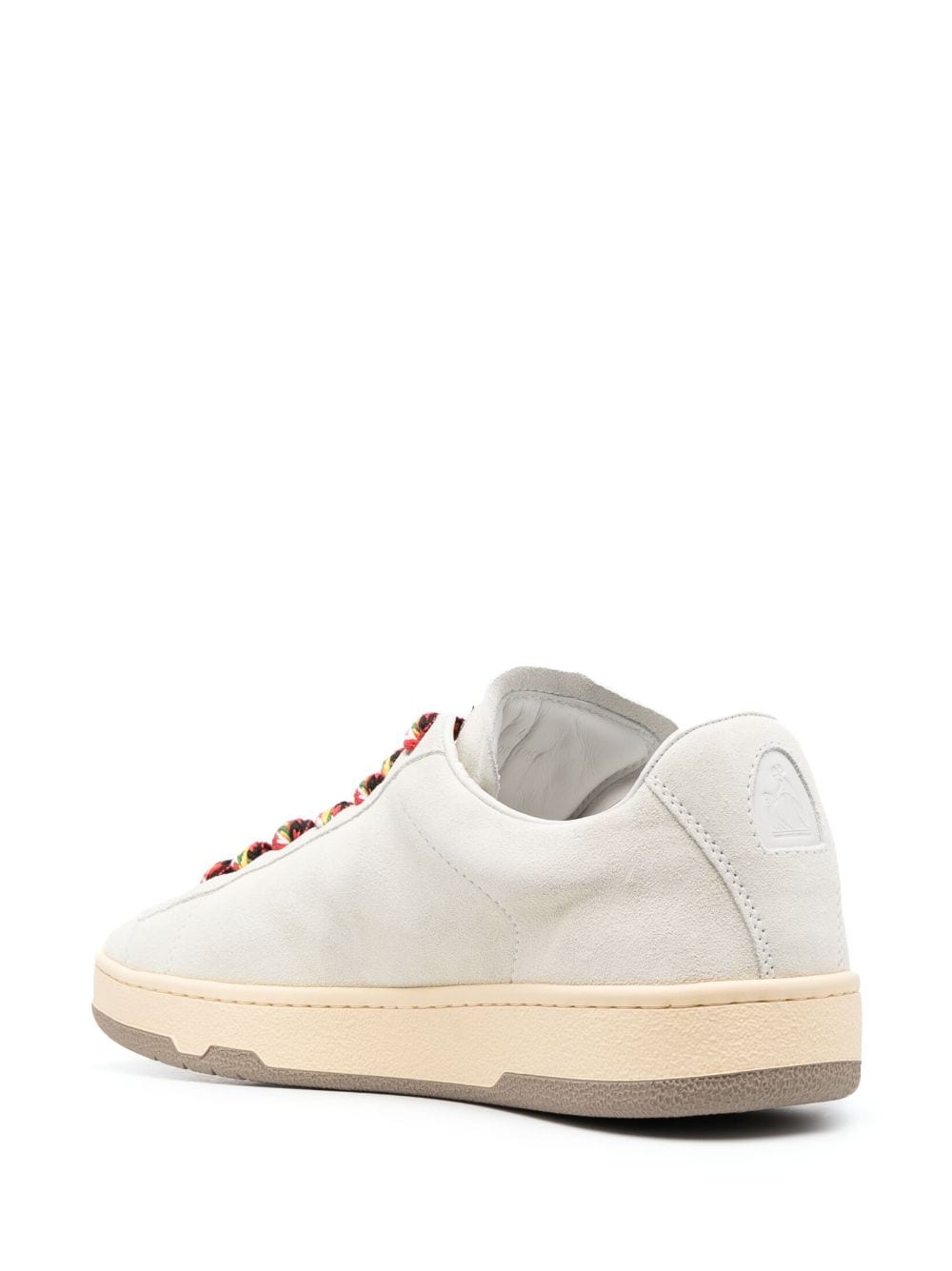Low-Top Sneakers with Multicolored Laces