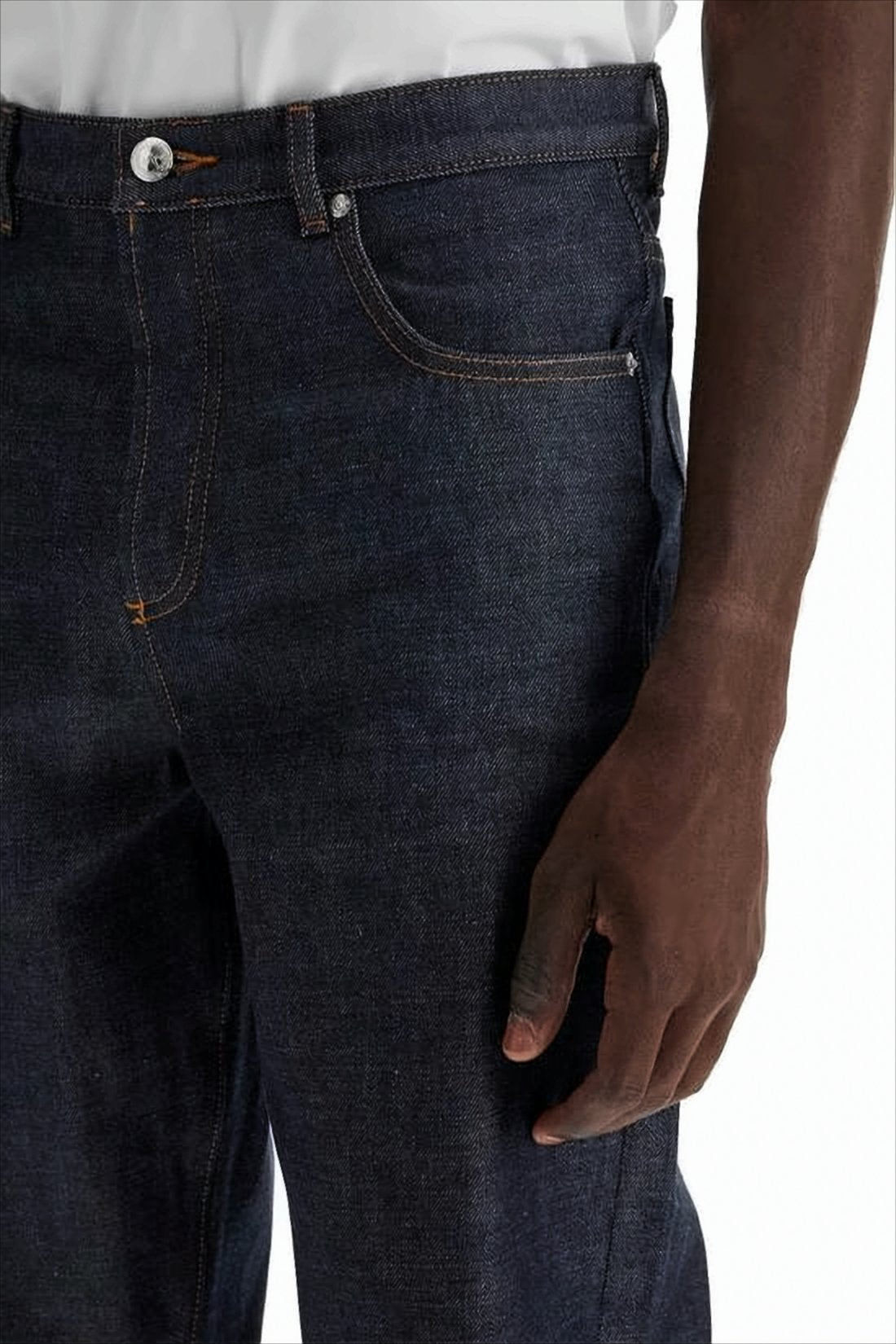 Straight-Leg Denim Pants