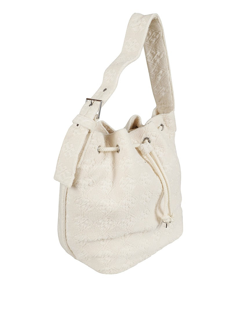 Large Textured Hobo Bag With Adjustable Handle