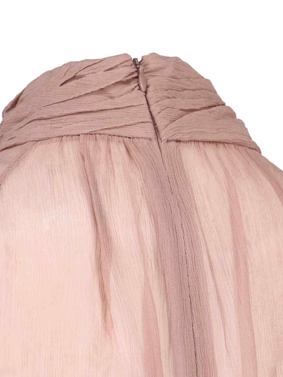 Asymmetrical Mini Chiffon Dress With Front Cut-Out