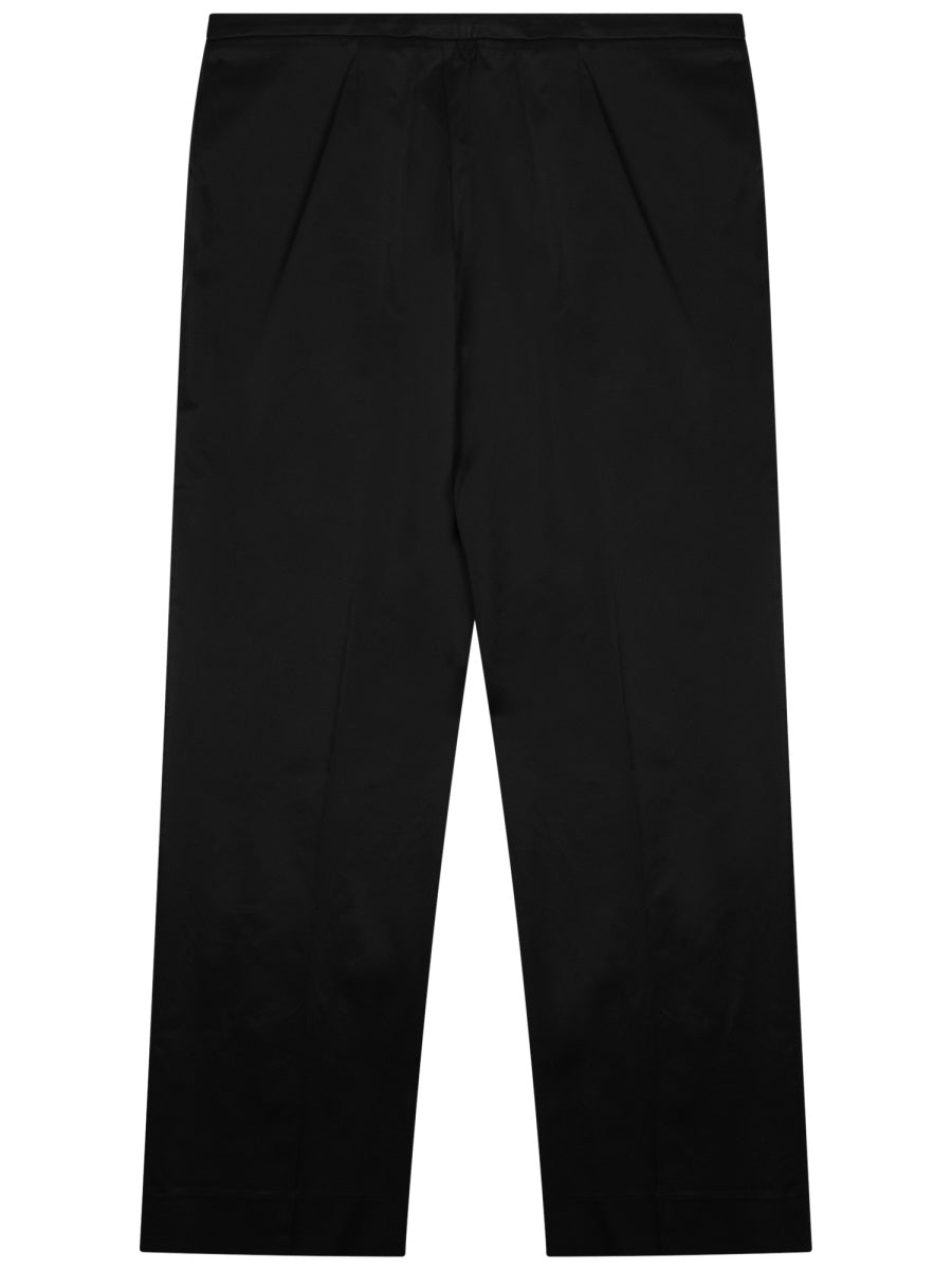 Cropped Straight Pants With Tailored Fit And Minimalist Design