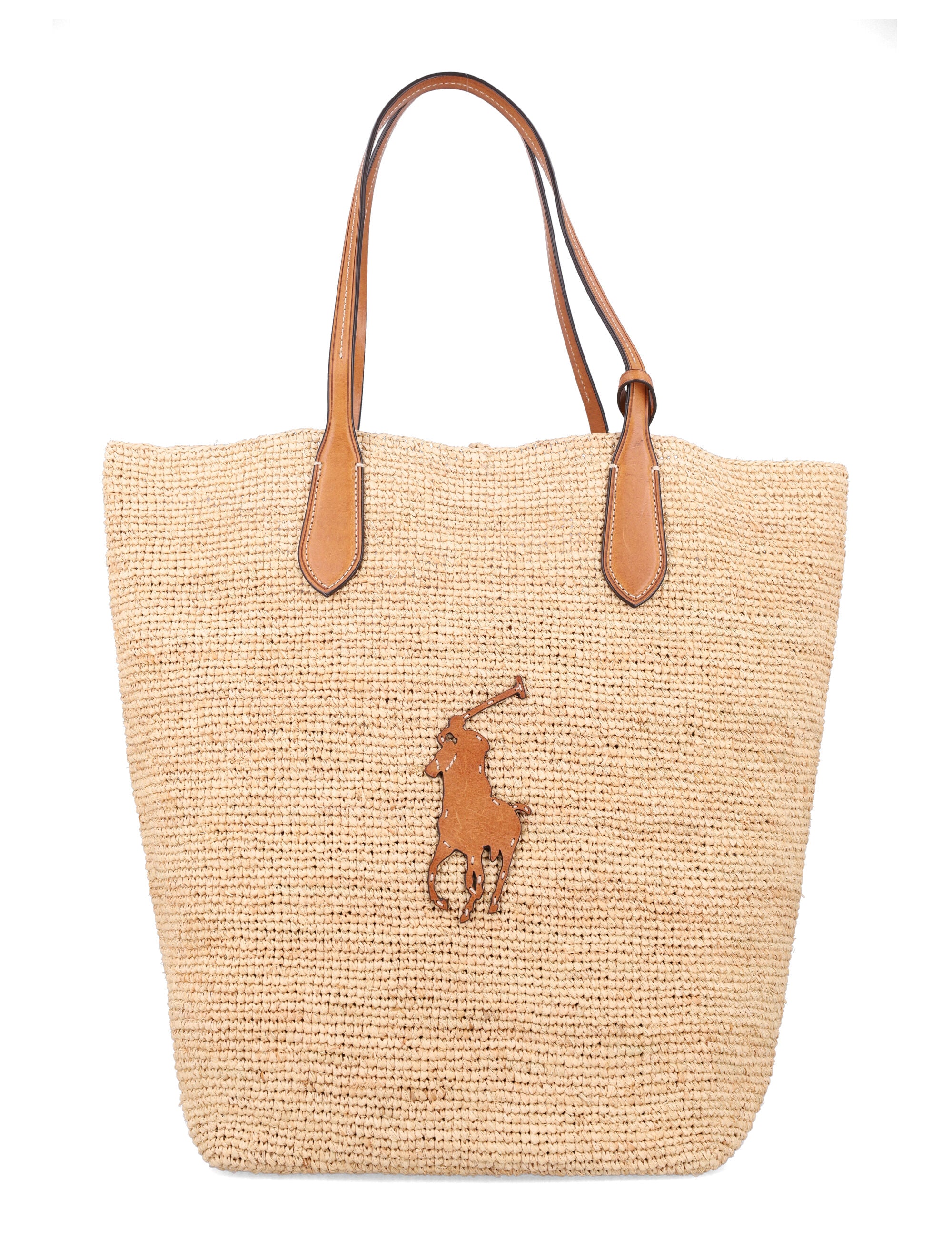 Polo Big Pony Large Raffia Tote