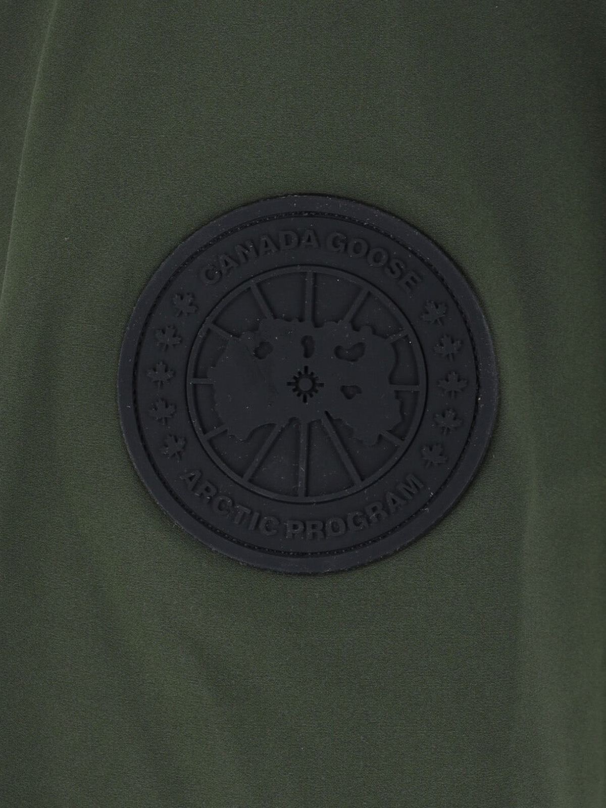 Olive Green Minimalist Jacket with Adjustable Cuffs