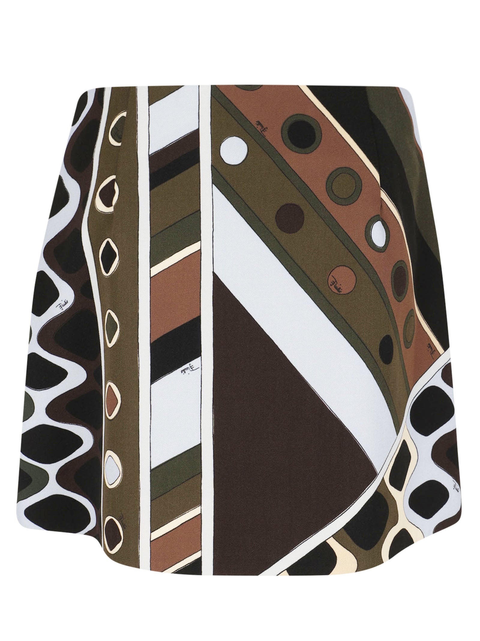 Mini Skirt with Bold Geometric Pattern