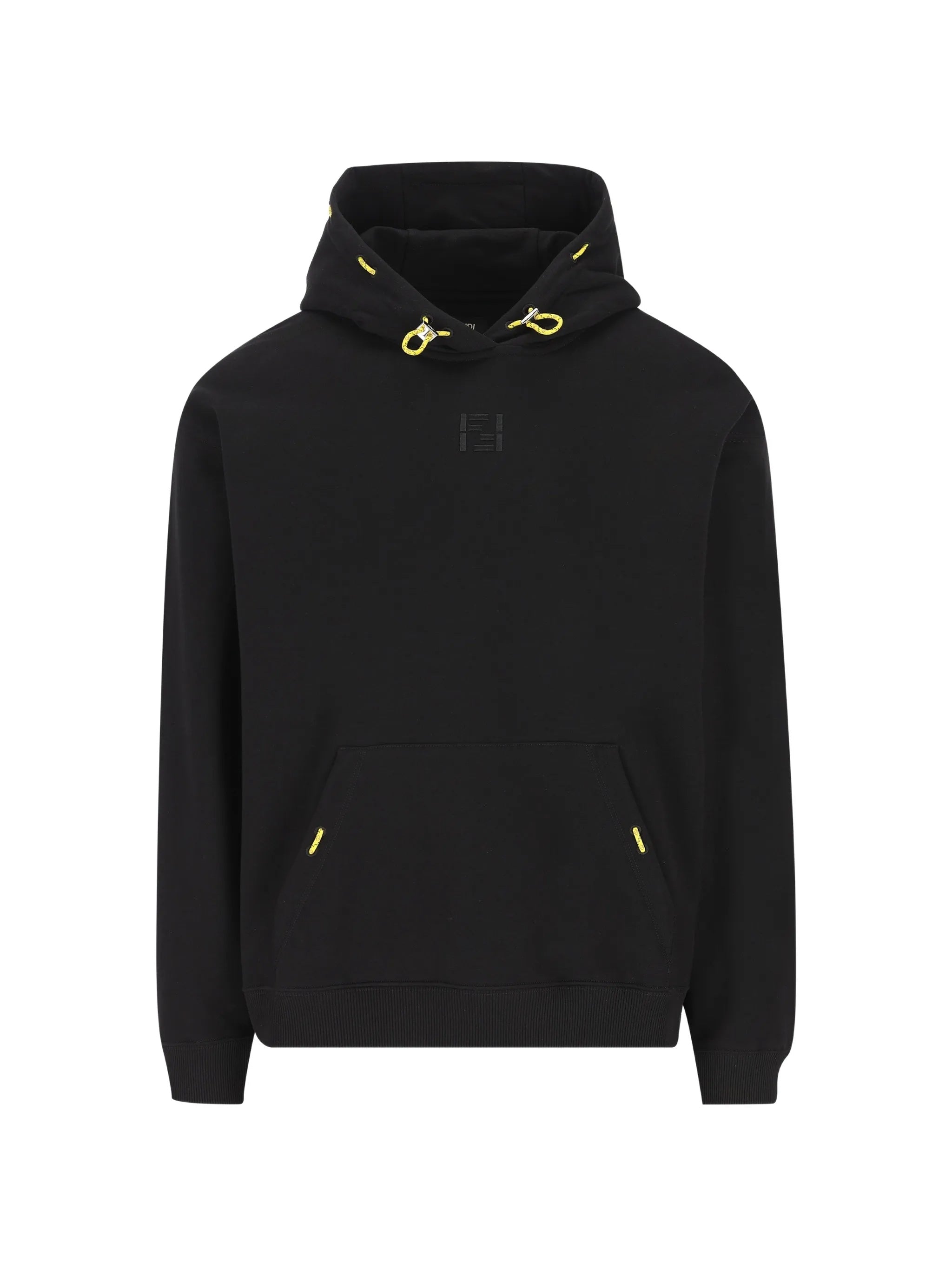 Ff Black Hoodie Yellow Drawstring Hoodies
