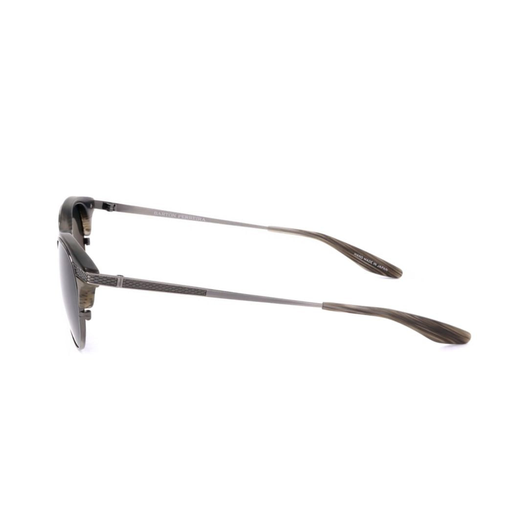 Bp0092 481ph Round Dark Lens Sunglasses with Textured Metal Frame