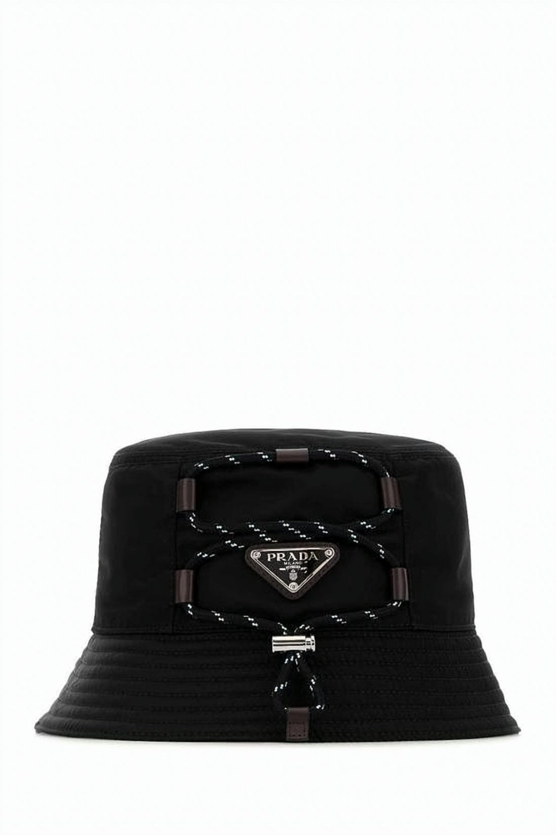 Classic Bucket Hat with Triangular Emblem Detail