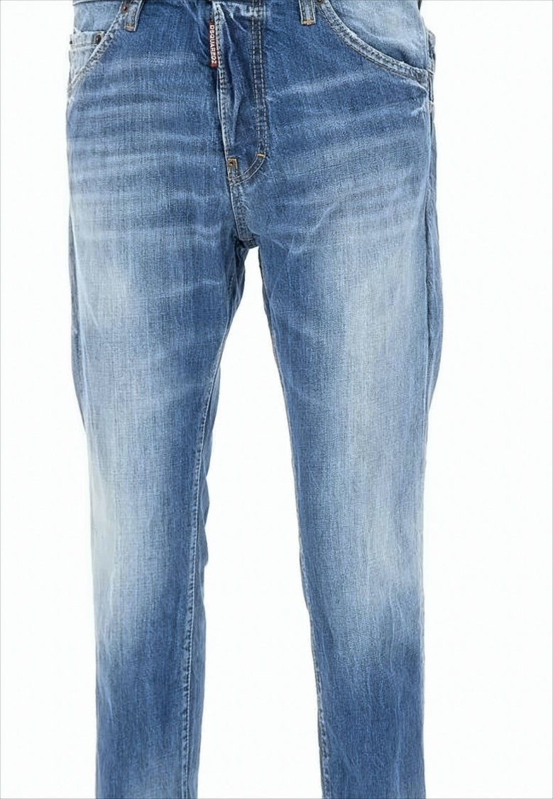Slim-Fit Distressed Denim Jeans