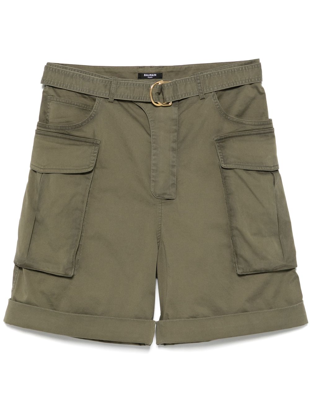 Olive Green Utility Shorts