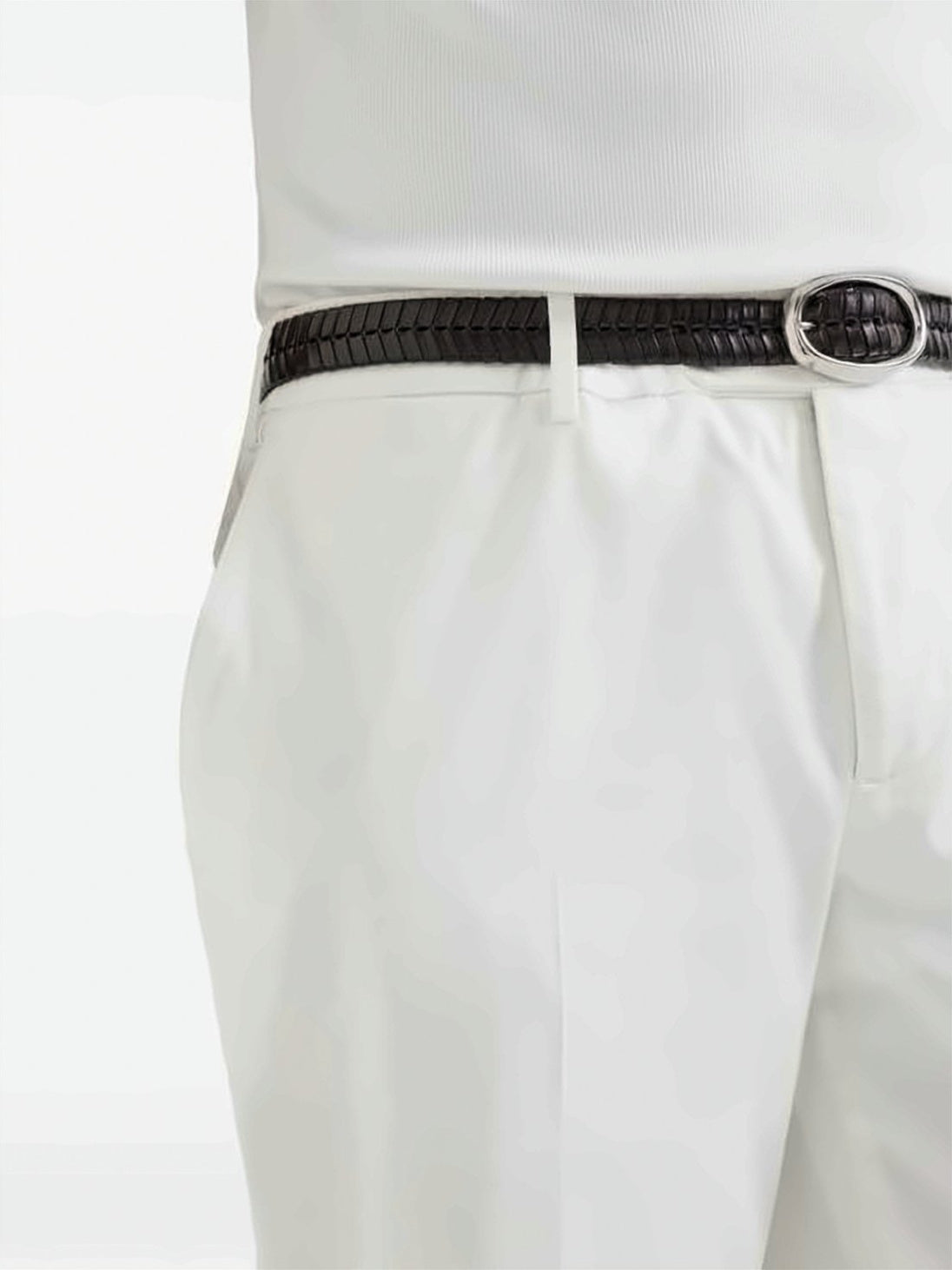 Mid-Rise Slim Fit Chinos in Cotton-Elastane Blend