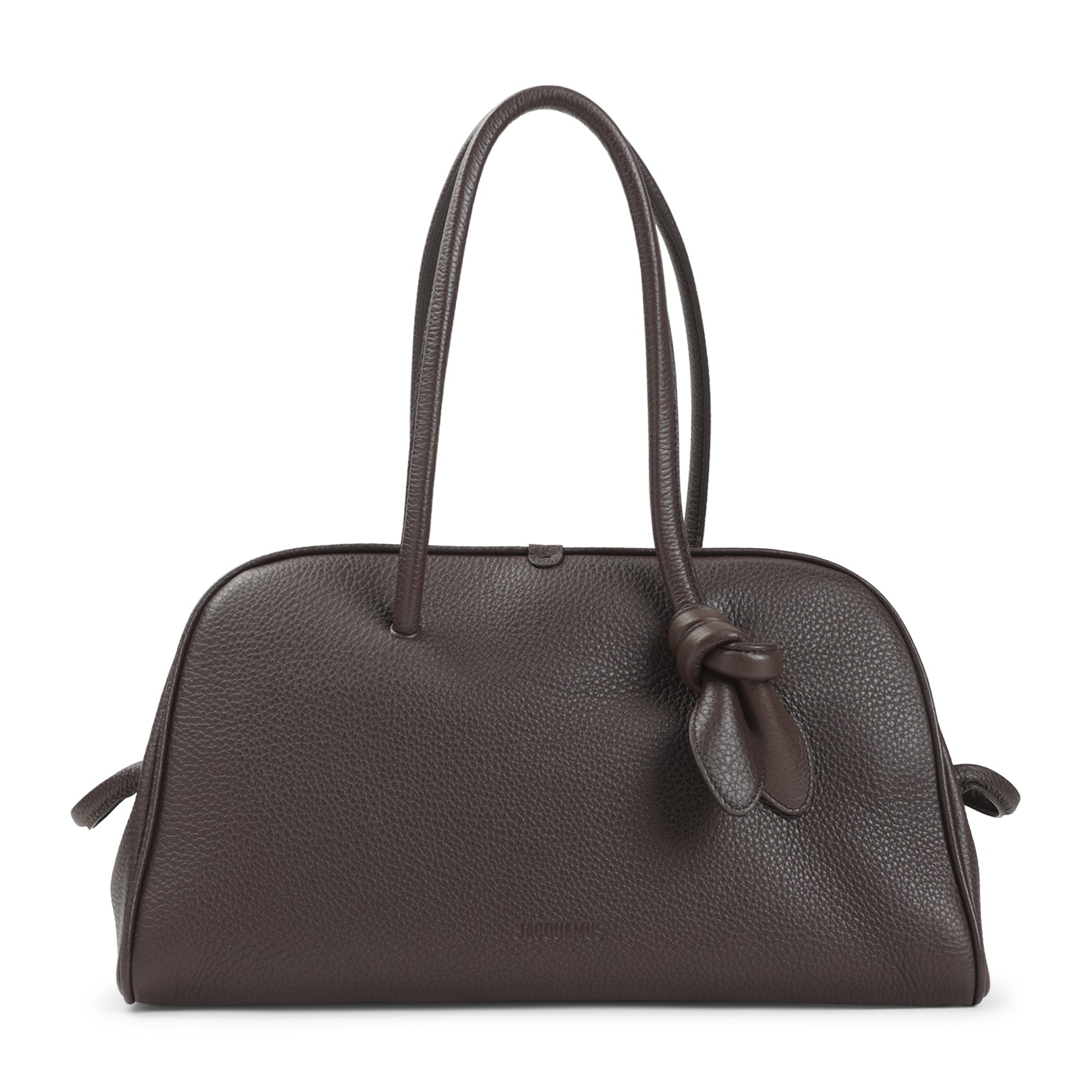 Structured Pebbled Leather Handbag