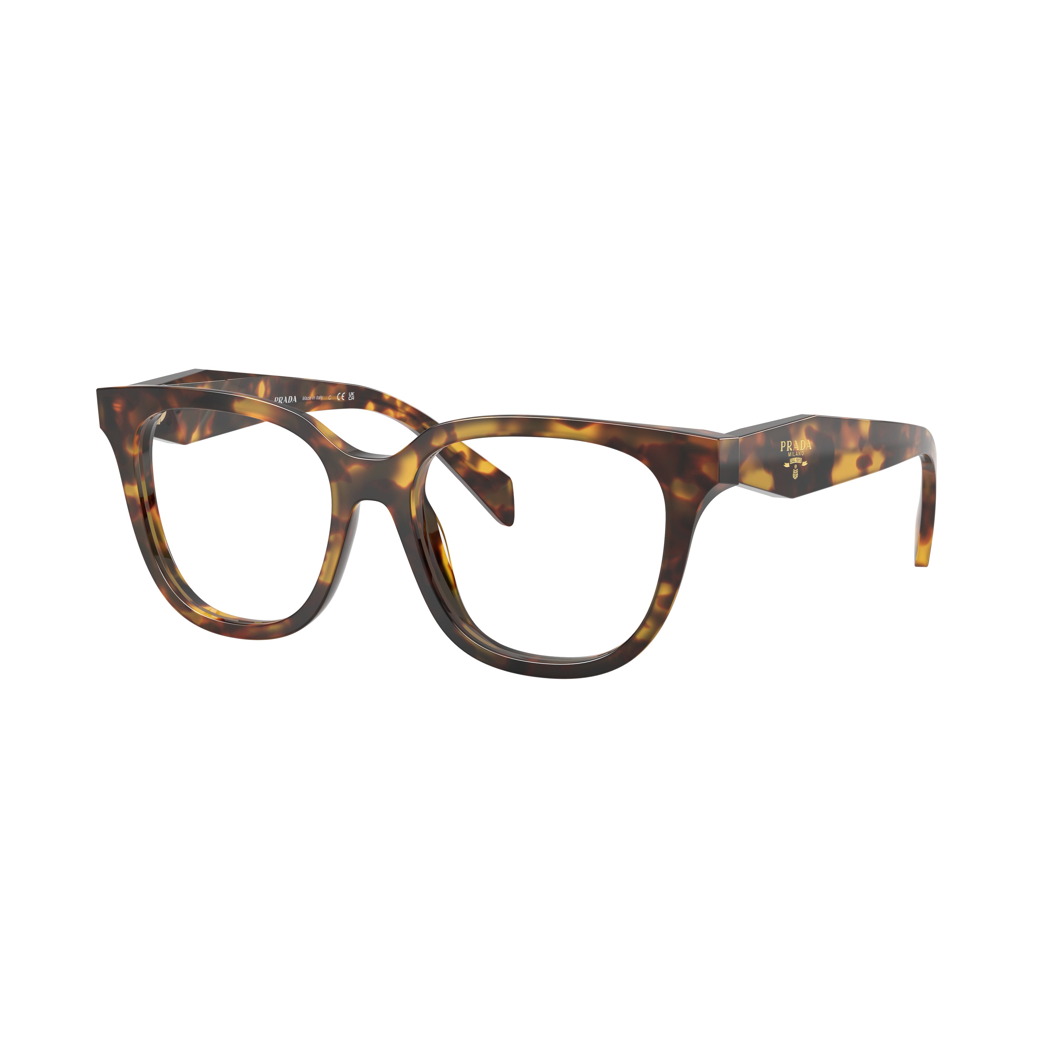 0pr C11v Classic Tortoiseshell Square Frame Eyeglasses