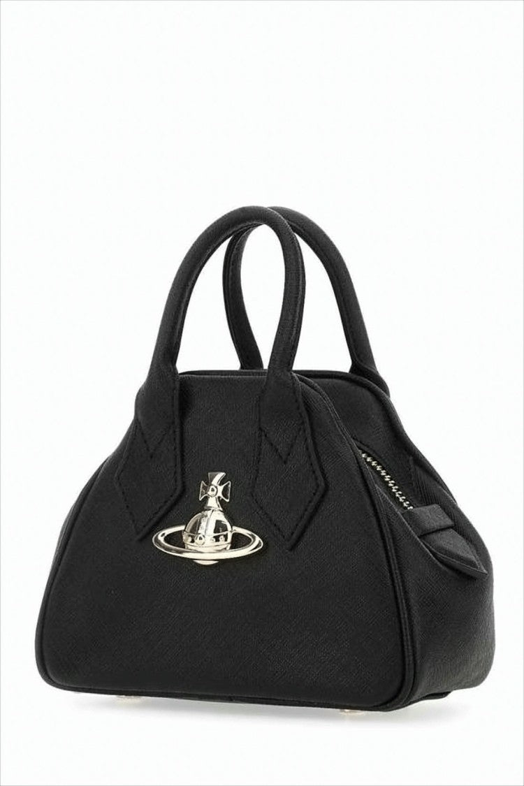 Triangular Silhouette Leather Tote Bag