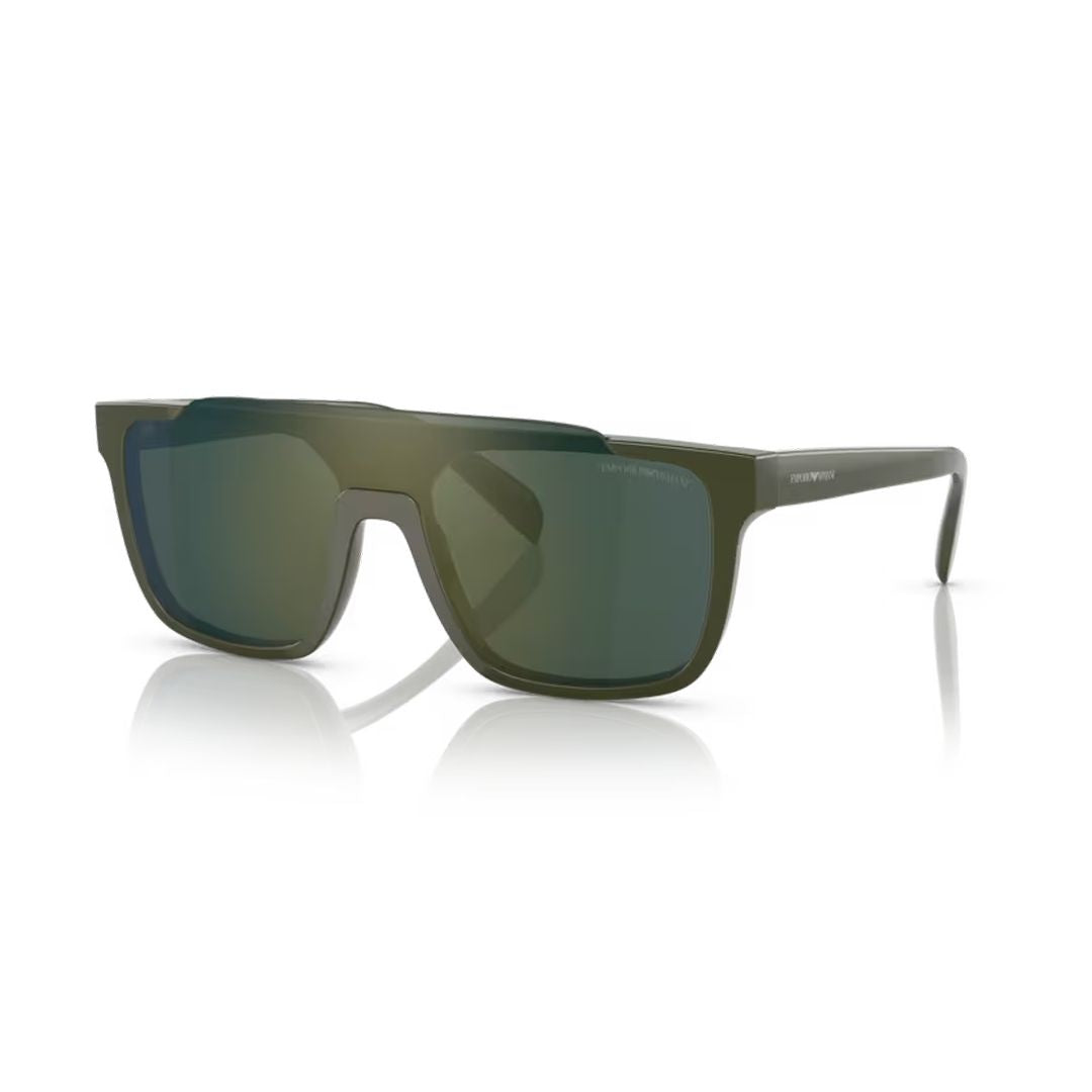 4193 Sole Rectangular Acetate Sunglasses with Glossy Finish