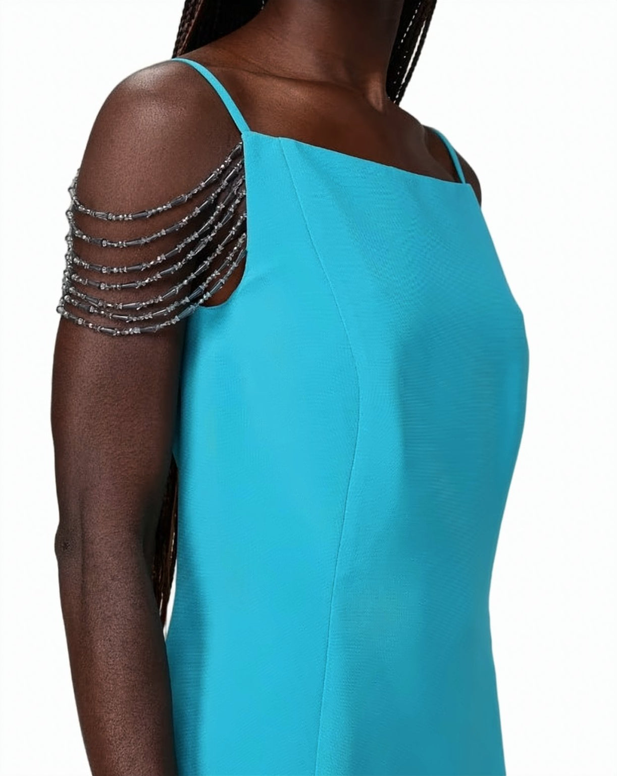 Bergamotto Jewel Detail Midi Dress