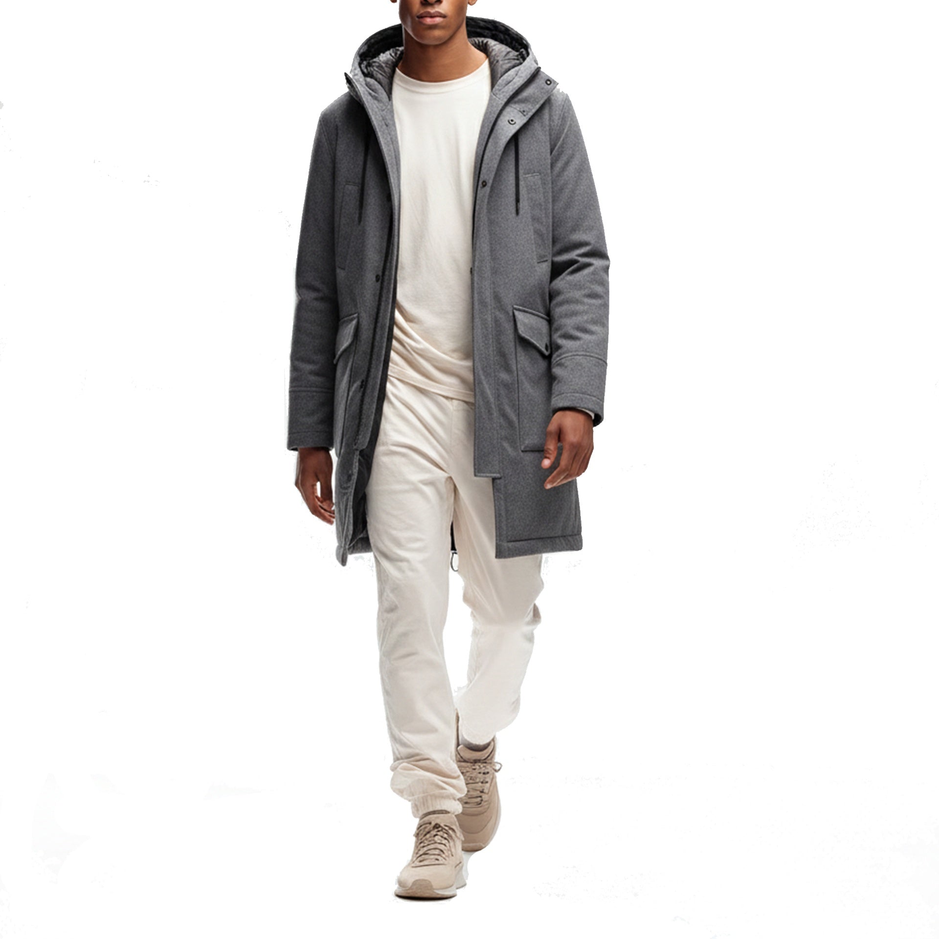 Cashmere Padded Coat