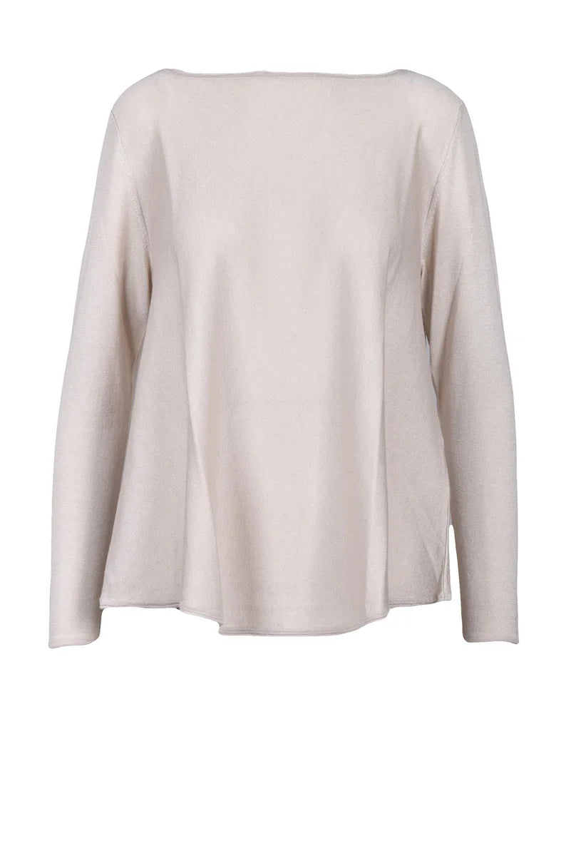 Silk and Cashmere Sweater - Beige