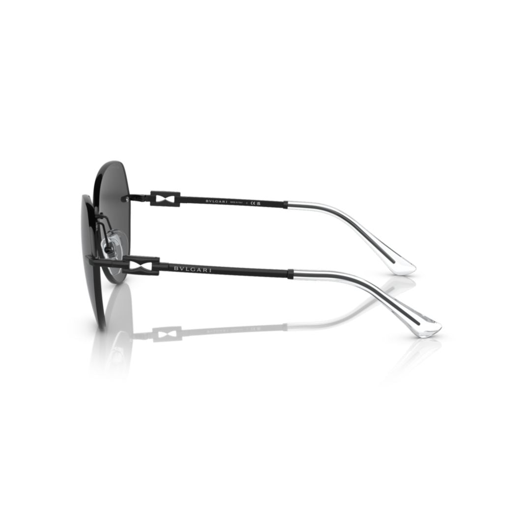 6183 Sole Rimless Oversized Cat-Eye Sunglasses