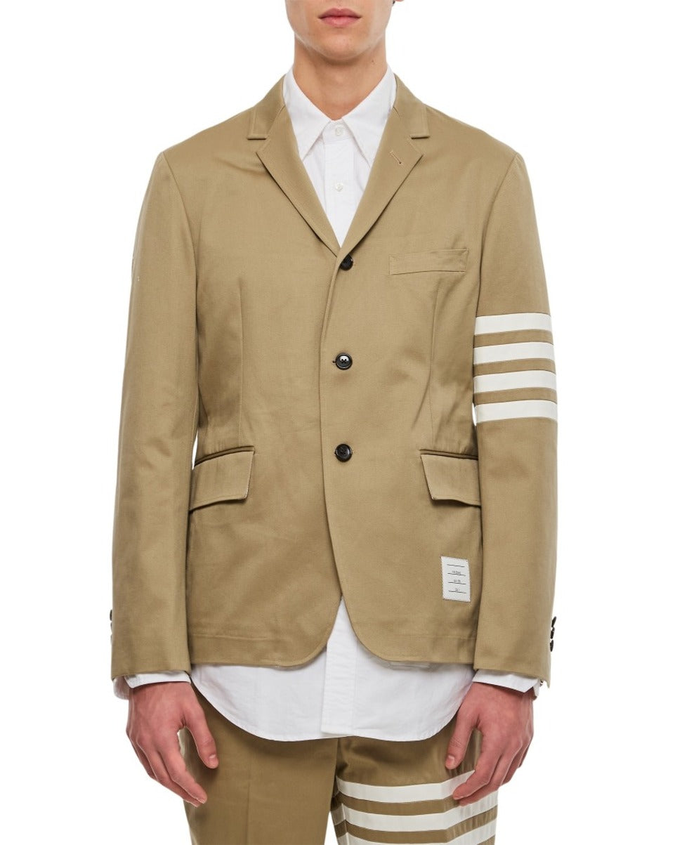 Classic Sport Jacket W/ 4 Bar In Cotton Twill