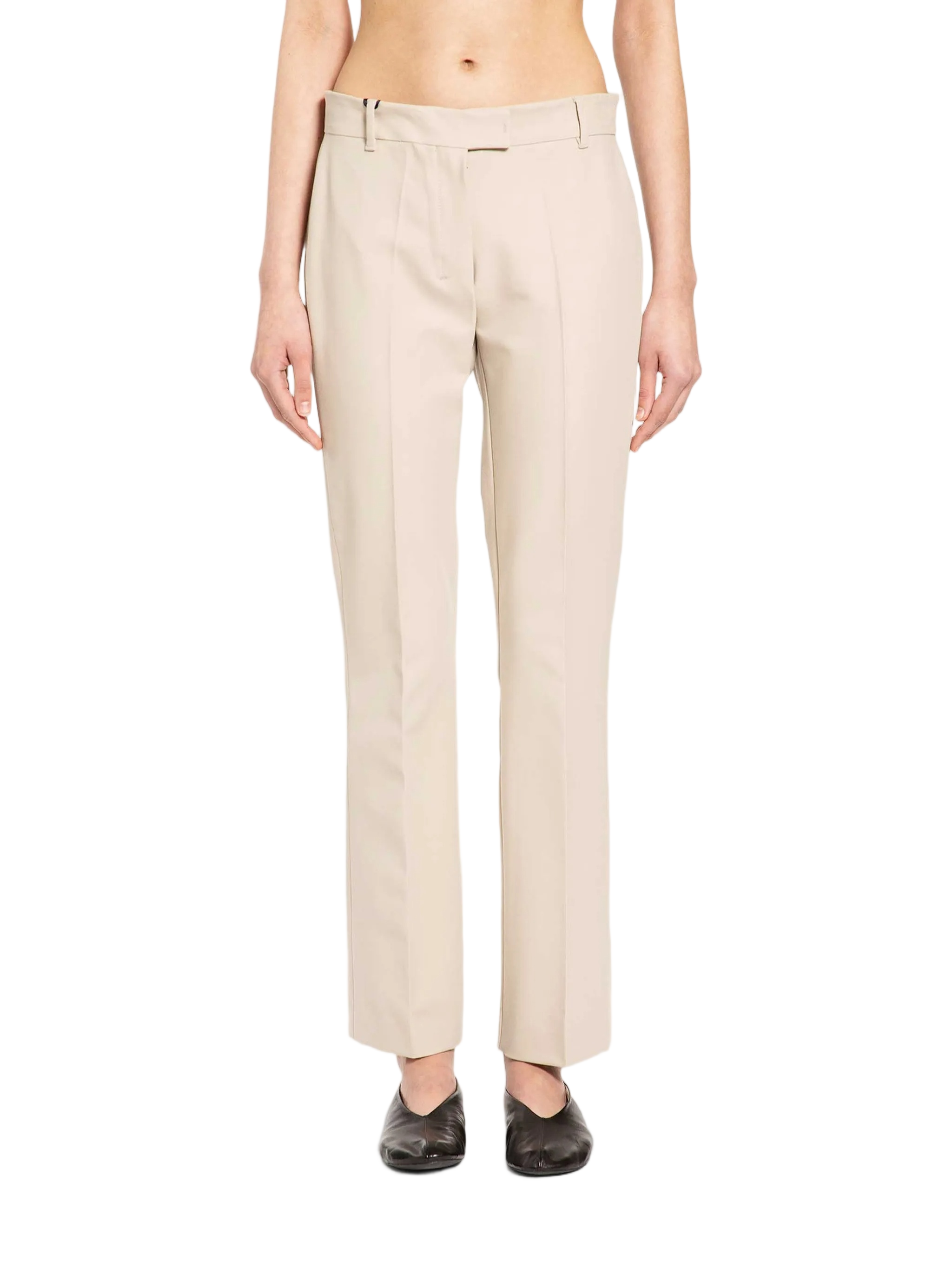 Black Fatina Tailored Straight-Leg Trousers