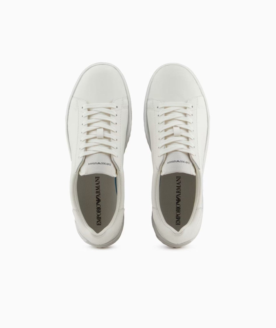 Premium Leather Sneakers with Signature Logo