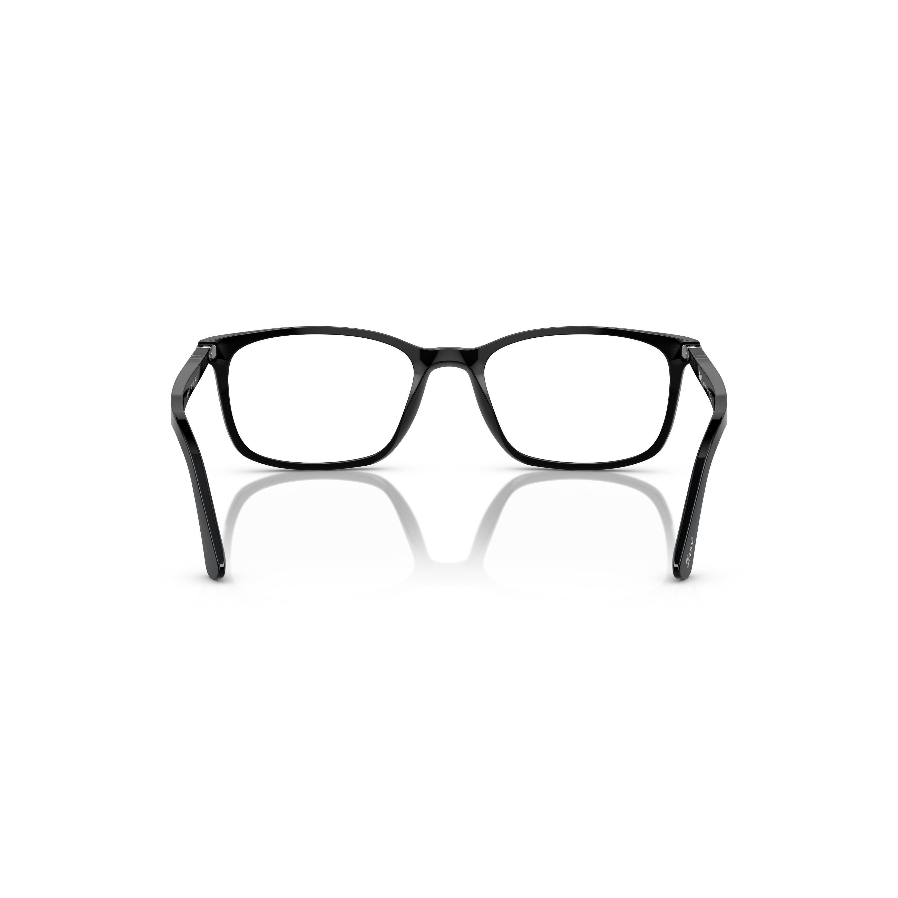 0po3189v Rectangular Acetate Eyeglasses with Silver Accents