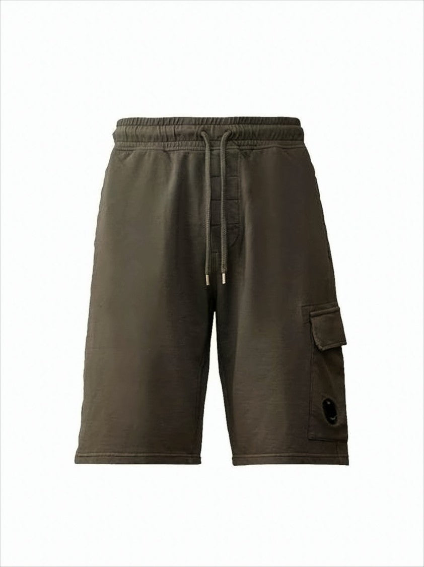 Relaxed Fit Cargo Shorts with Elastic Waistband